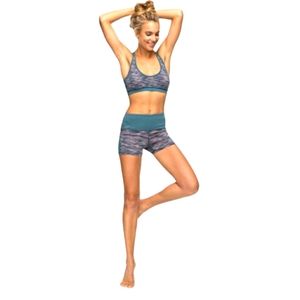 ROXY Nakkan Reversible Yoga Shorts-XS-NWOT